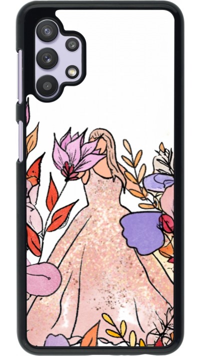Coque Samsung Galaxy A32 5G - Taylor Swift Sketch - White