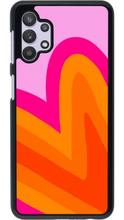 Coque Samsung Galaxy A32 5G - Valentine 2024 heart gradient