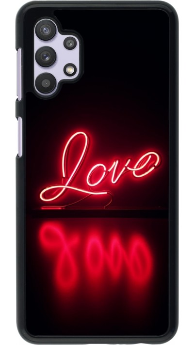 Coque Samsung Galaxy A32 5G - Valentine 2025 Neon Love