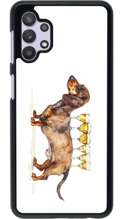 Coque Samsung Galaxy A32 5G - Wine Teckel