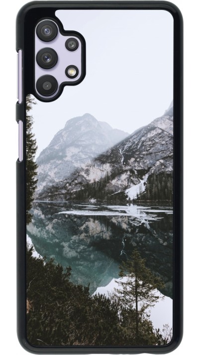 Coque Samsung Galaxy A32 5G - Winter 22 snowy mountain and lake