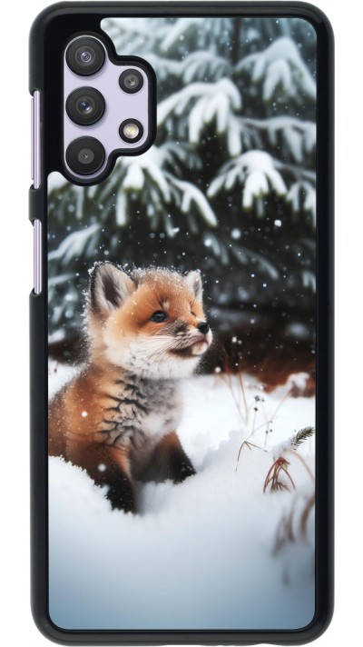 Coque Samsung Galaxy A32 5G - Noël 2023 Renardeau sapin