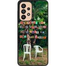 Coque Samsung Galaxy A33 5G - Silicone rigide noir Chairs DTMF