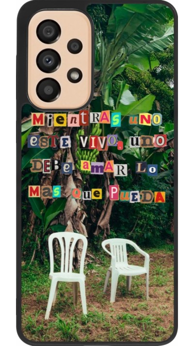 Samsung Galaxy A33 5G Case Hülle - Silikon schwarz Chairs DTMF