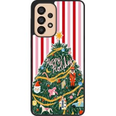 Coque Samsung Galaxy A33 5G - Silicone rigide noir Christmas 25 Happy Holiday