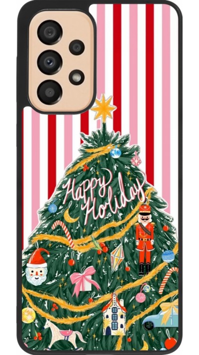 Samsung Galaxy A33 5G Case Hülle - Silikon schwarz Christmas 25 Happy Holiday