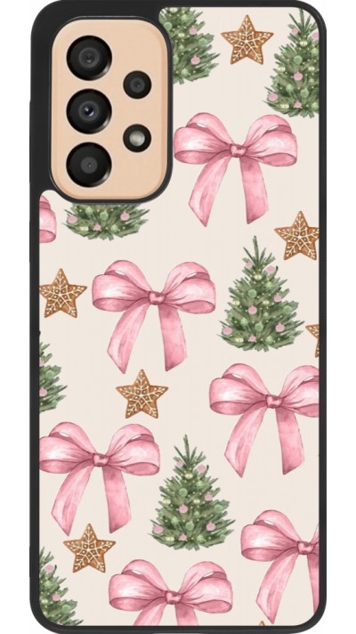 Samsung Galaxy A33 5G Case Hülle - Silikon schwarz Christmas 25 Vintage Ribbons