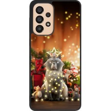 Coque Samsung Galaxy A33 5G - Silicone rigide noir Christmas 25 Xmas Cat