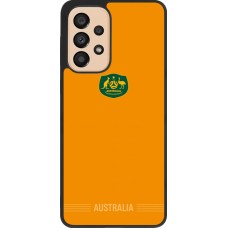 Coque Samsung Galaxy A33 5G - Silicone rigide noir Maillot de football Australie 2026 personnalisable