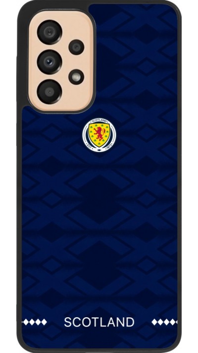 Coque Samsung Galaxy A33 5G - Silicone rigide noir Maillot de football Ecosse 2026 personnalisable