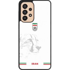 Coque Samsung Galaxy A33 5G - Silicone rigide noir Maillot de football Iran 2026 personnalisable