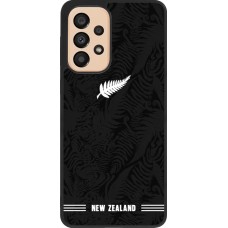 Coque Samsung Galaxy A33 5G - Silicone rigide noir Maillot de football Nouvelle-Zélande 2026 personnalisable