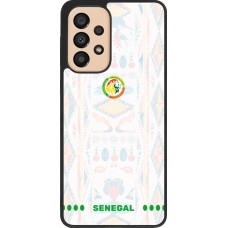 Coque Samsung Galaxy A33 5G - Silicone rigide noir Maillot de football Sénégal 2026 personnalisable