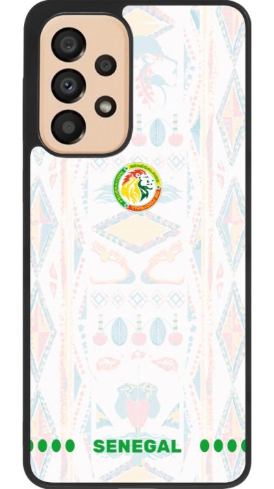 Coque Samsung Galaxy A33 5G - Silicone rigide noir Maillot de football Sénégal 2026 personnalisable