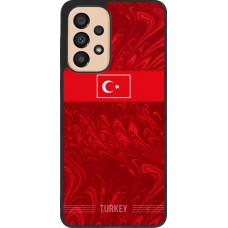 Coque Samsung Galaxy A33 5G - Silicone rigide noir Maillot de football Turquie 2026 personnalisable