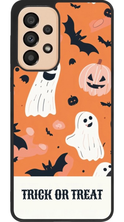 Coque Samsung Galaxy A33 5G - Silicone rigide noir Halloween 2025 Trick treat