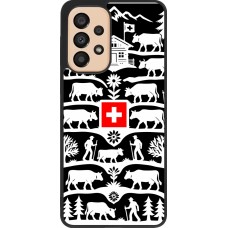 Coque Samsung Galaxy A33 5G - Silicone rigide noir Poya Suisse 3 noir