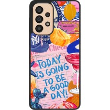 Coque Samsung Galaxy A33 5G - Silicone rigide noir Preppy Today is Going to be a good day