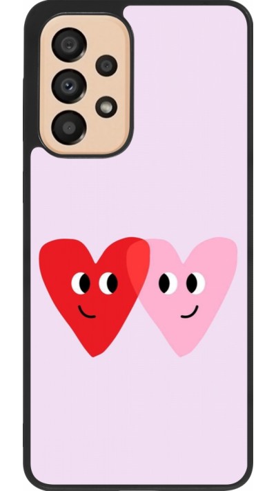 Samsung Galaxy A33 5G Case Hülle - Silikon schwarz Saint Valentines Day 26 Heart