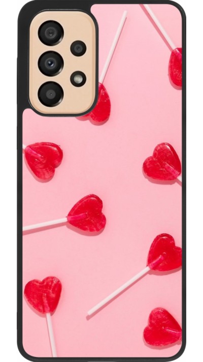 Samsung Galaxy A33 5G Case Hülle - Silikon schwarz Saint Valentines Day 26 Lollipop