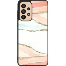 Coque Samsung Galaxy A33 5G - Silicone rigide noir Shimmering Orange