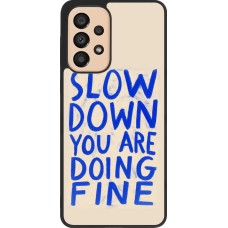 Coque Samsung Galaxy A33 5G - Silicone rigide noir Slow down 2026