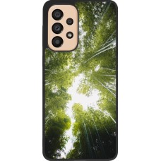 Coque Samsung Galaxy A33 5G - Silicone rigide noir Spring 23 forest blue sky