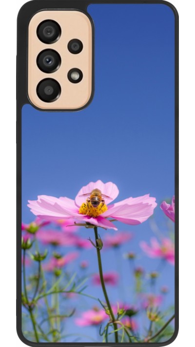 Samsung Galaxy A33 5G Case Hülle - Silikon schwarz Bee on a flower Spring 2026