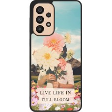Coque Samsung Galaxy A33 5G - Silicone rigide noir Live life in full moon Spring 2026