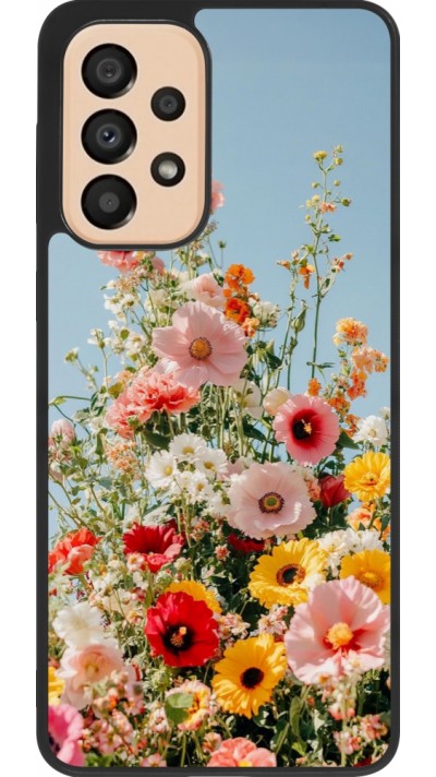 Samsung Galaxy A33 5G Case Hülle - Silikon schwarz Spring flowers Spring 2026