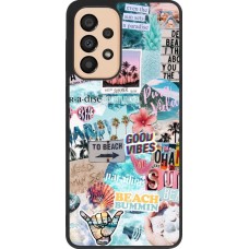 Coque Samsung Galaxy A33 5G - Silicone rigide noir Summer 20 collage