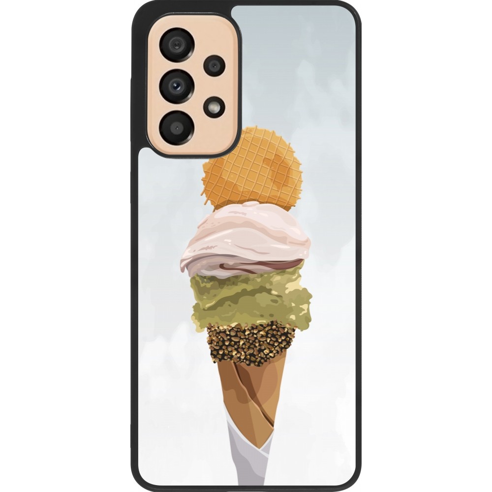 Coque Samsung Galaxy A33 5G - Silicone rigide noir Summer 2025 Cornet