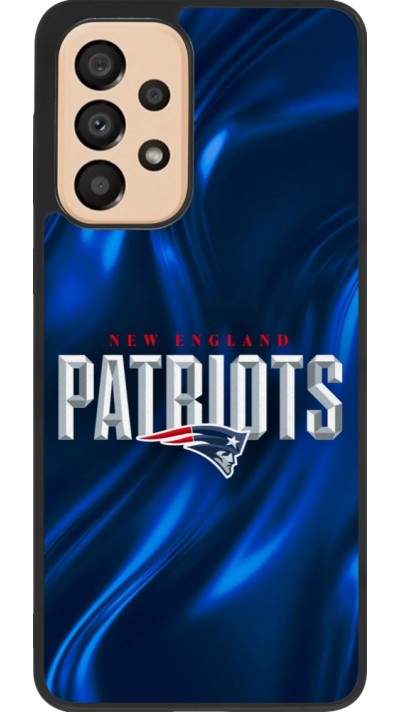 Coque Samsung Galaxy A33 5G - Silicone rigide noir Super Bowl 26 Patriots 2