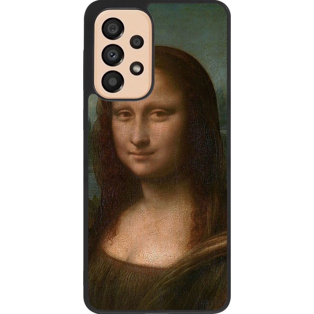 Coque Samsung Galaxy A33 5G - Silicone rigide noir Tableau art - La Joconde - Léonard de Vinci