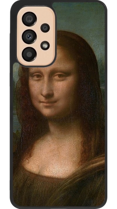 Coque Samsung Galaxy A33 5G - Silicone rigide noir Tableau art - La Joconde - Léonard de Vinci