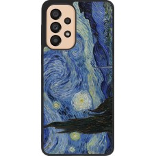 Coque Samsung Galaxy A33 5G - Silicone rigide noir Tableau art - La Nuit étoilée - Van Gogh