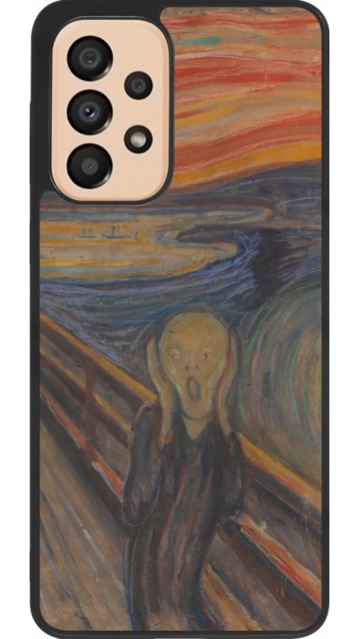 Coque Samsung Galaxy A33 5G - Silicone rigide noir Tableau art - Le Cri - Edvard Munch