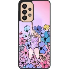 Coque Samsung Galaxy A33 5G - Silicone rigide noir Taylor Swift Sketch - Pink