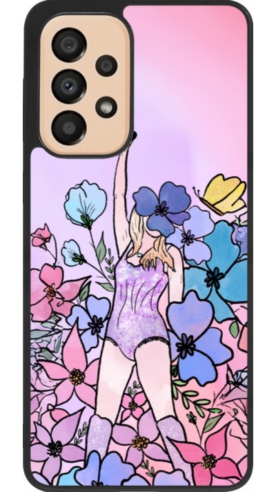 Coque Samsung Galaxy A33 5G - Silicone rigide noir Taylor Swift Sketch - Pink