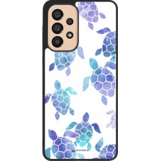 Coque Samsung Galaxy A33 5G - Silicone rigide noir Turtles pattern watercolor
