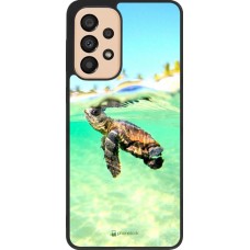 Coque Samsung Galaxy A33 5G - Silicone rigide noir Turtle Underwater
