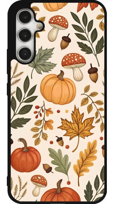 Coque Samsung Galaxy A34 5G - Silicone rigide noir Autumn 25 Autumn pattern