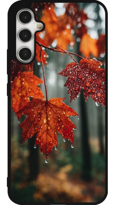Coque Samsung Galaxy A34 5G - Silicone rigide noir Autumn 25 Rain