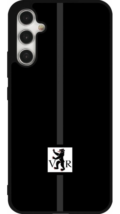 Coque Samsung Galaxy A34 5G - Silicone rigide noir Canton AR noir