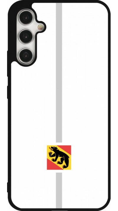 Coque Samsung Galaxy A34 5G - Silicone rigide noir Canton BE blanc