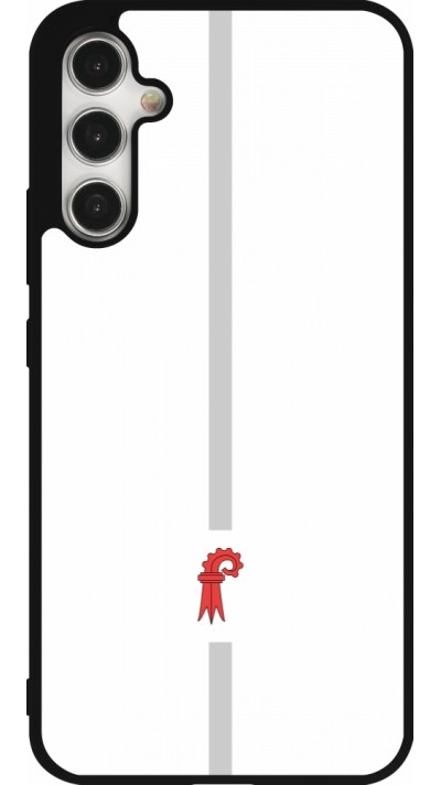 Coque Samsung Galaxy A34 5G - Silicone rigide noir Canton BL blanc