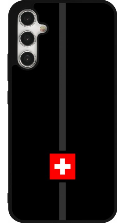Coque Samsung Galaxy A34 5G - Silicone rigide noir Canton CH noir