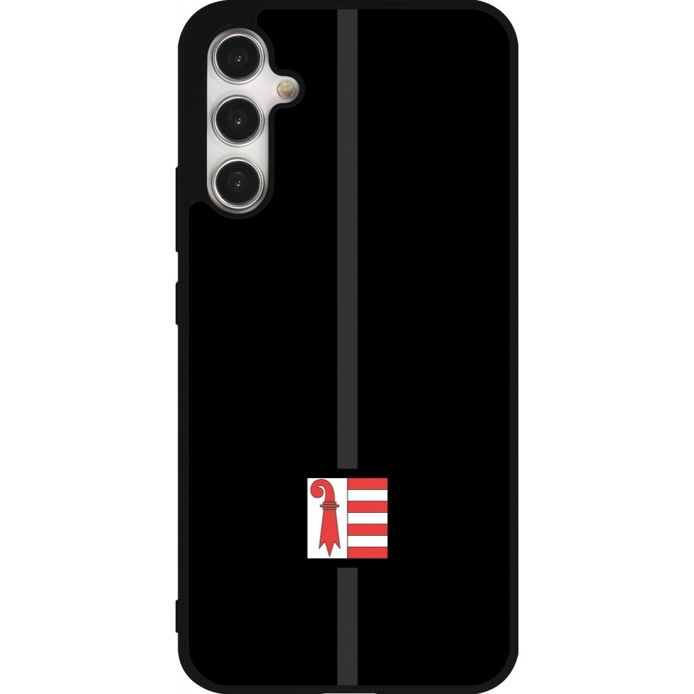 Coque Samsung Galaxy A34 5G - Silicone rigide noir Canton JU noir