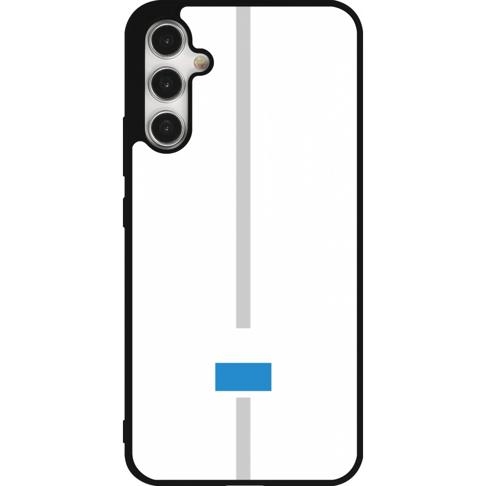 Samsung Galaxy A34 5G Case Hülle - Silikon schwarz Kanton LU weiss
