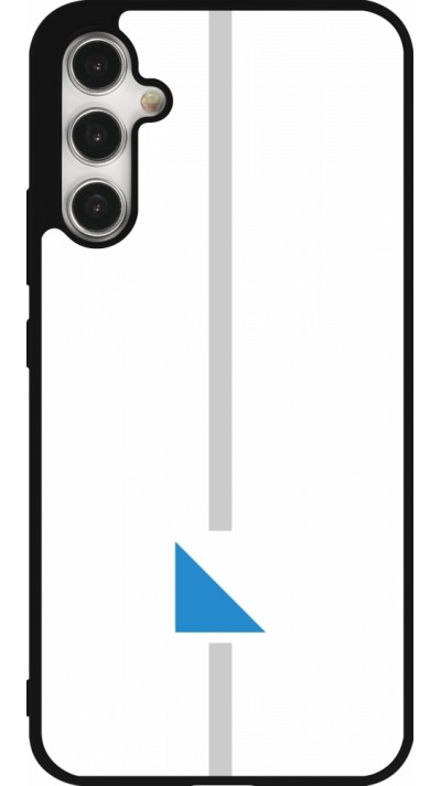 Coque Samsung Galaxy A34 5G - Silicone rigide noir Canton ZH blanc